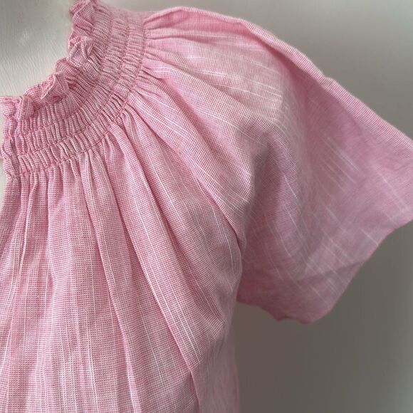 Rungolee Pink Shortsleeve Boho Top XS - Picture 2 of 5